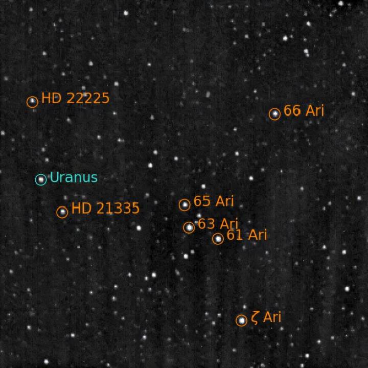Europa clipper chụp ảnh Sao Thiên Vương bằng máy ảnh định vị theo sao