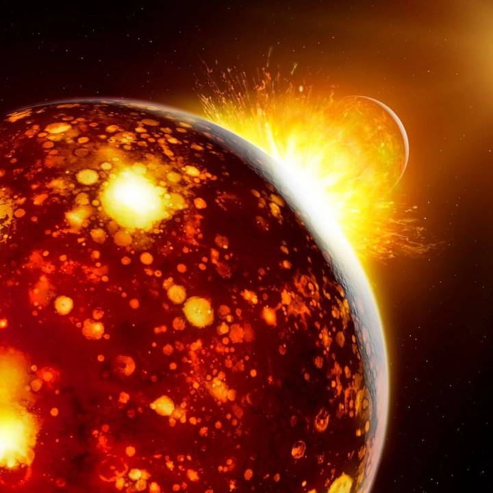 Nghiên cứu mới cho thấy Trái Đất và Theia là hàng xóm trước khi va chạm