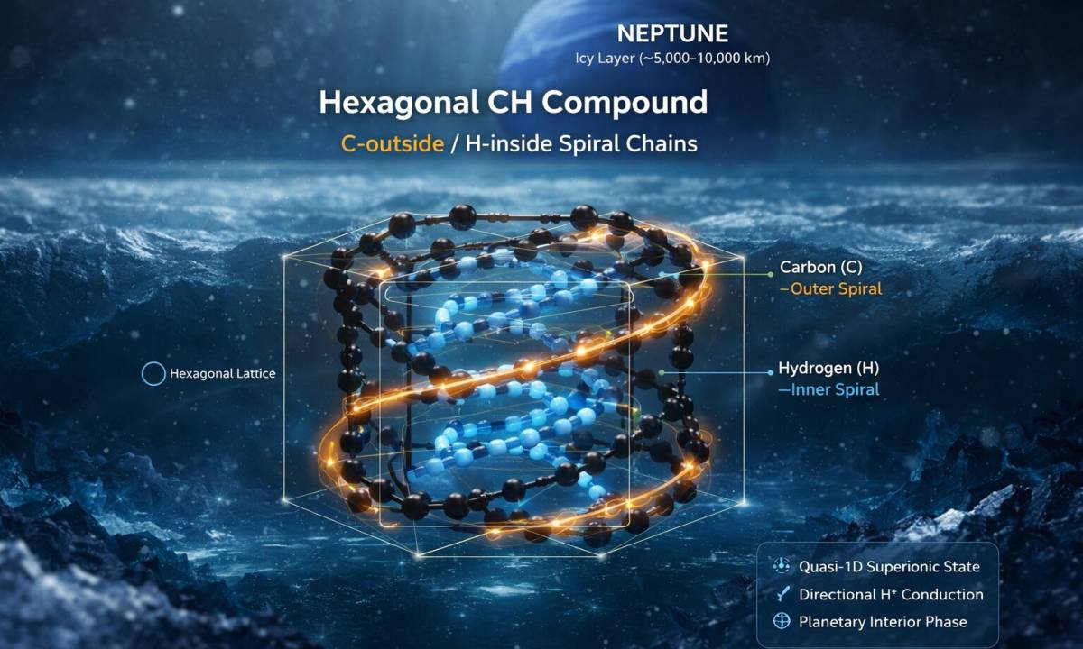 Vùng sâu bên trong Sao Hải Vương và Sao Thiên Vương có thể ở trạng thái “siêu ion”