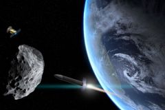 Asteroid reaching Earth