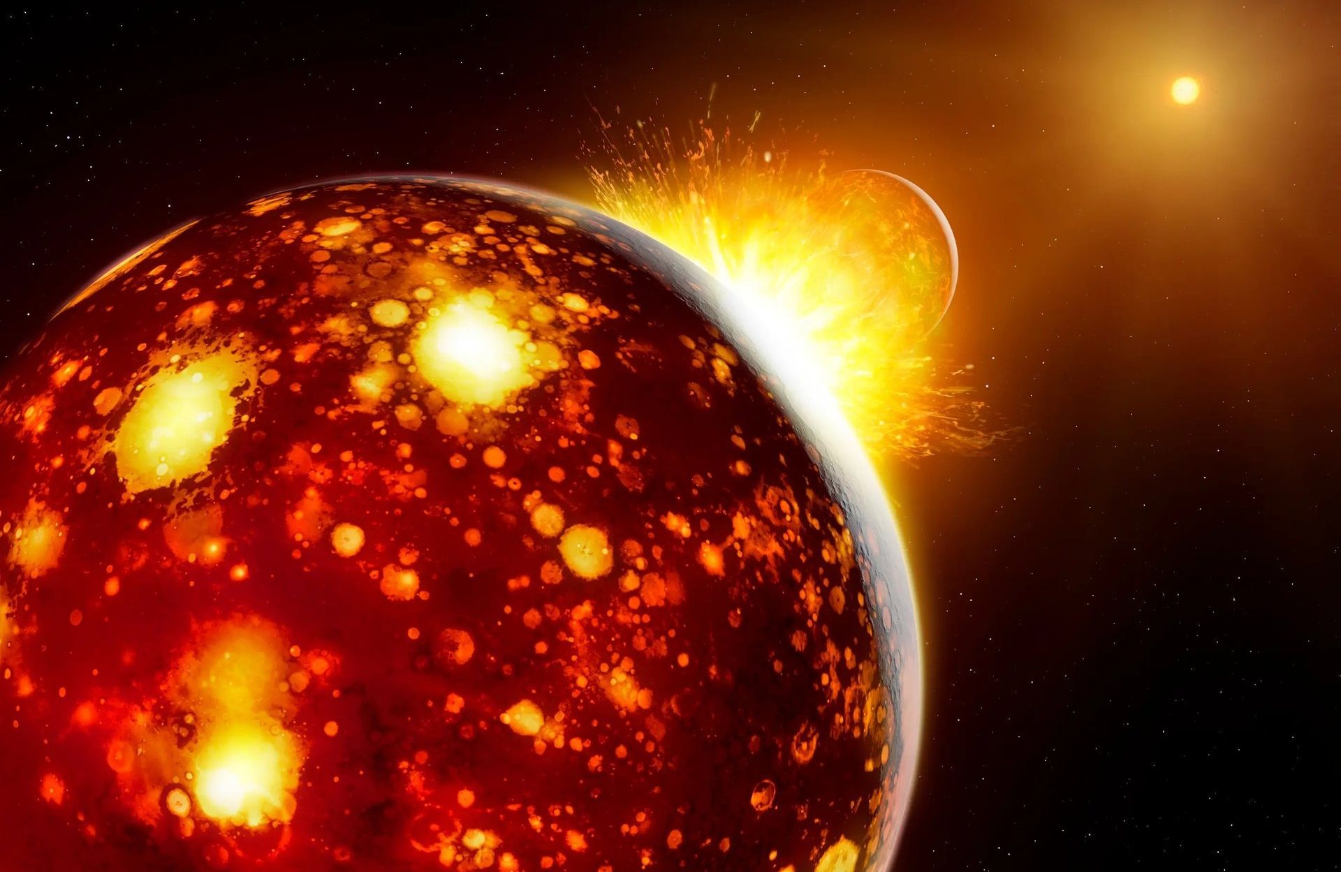 Nghiên cứu mới cho thấy Trái Đất và Theia là hàng xóm trước khi va chạm