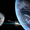 Asteroid reaching Earth